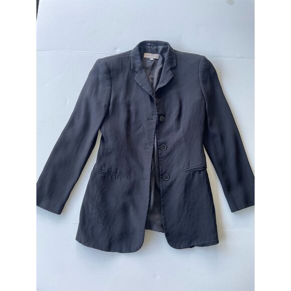 Emporio Armani Vintage Blazer Navy Blue Size 2 - Picture 2 of 8